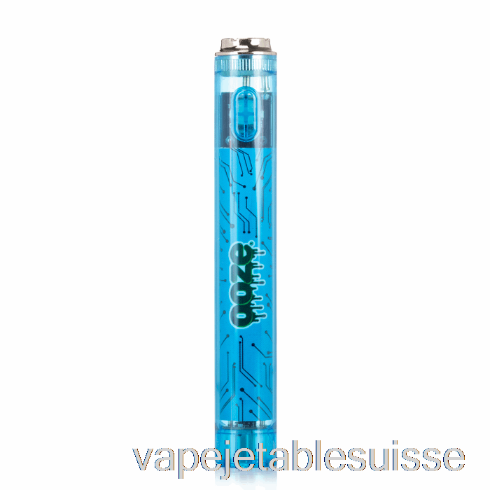 Vape Suisse Ooze Slim 400mah Clear 510 Vape Batterie Bleu Saphir